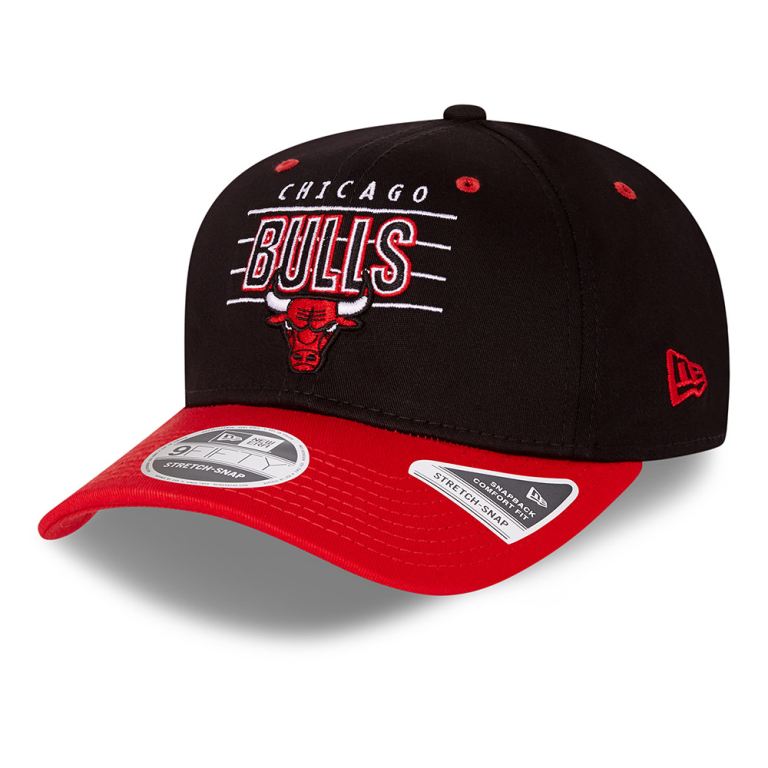 Gorras New Era Nba Negros - Chicago Bulls NBA Team 9FIFTY Stretch Snap 34506MDAG